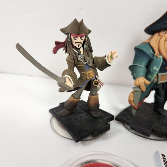 Disney Infinity Pirates of the Caribbean Lot Jack Sparrow Hector Barbossa Davy - Picture 2 of 7